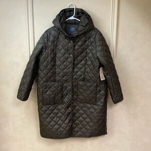 New! St. John’s Bay Olive Green Water Resistant Coat size XL